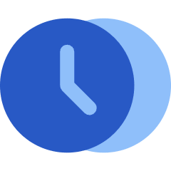 Time Clock Multiple Timezone Icon from Plump Flat Set
