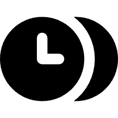 Time Clock Multiple Timezone Icon from Core Solid Set