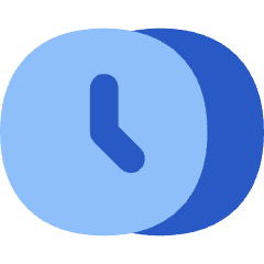Time Clock Multiple Timezone Icon from Flex Flat Set