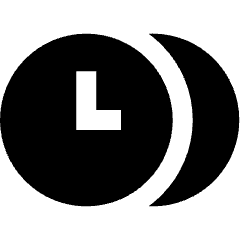 Time Clock Multiple Timezone Icon from Sharp Solid Set
