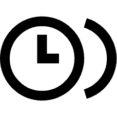 Time Clock Multiple Timezone Icon from Sharp Line Set
