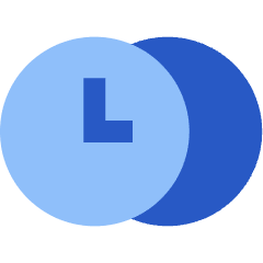 Time Clock Multiple Timezone Icon from Sharp Flat Set