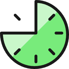 Time Clock Nine Icon from Ultimate Colors Set