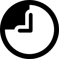 Time Clock Nine To Twelve Icon from Ultimate Bold Set