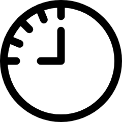 Time Clock Nine To Twelve Icon from Ultimate Regular Set