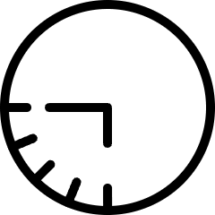Time Clock Six To Nine Icon from Ultimate Light Set