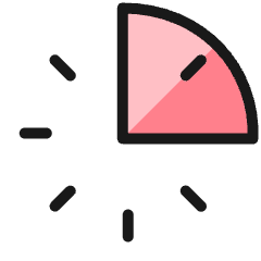 Time Clock Three Icon from Ultimate Colors Set
