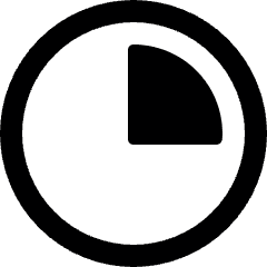 Time Clock Three Icon from Ultimate Bold Set