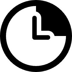 Time Clock Twelve To Three Icon from Ultimate Bold Set