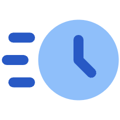 Time Duration Express Fast Icon from Plump Flat Set