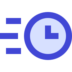 Time Duration Express Fast Icon from Sharp Duo Set
