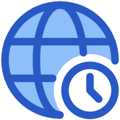 Time Globe Timezone Global Icon from Plump Duo Set