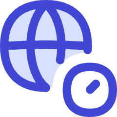 Time Globe Timezone Global Icon from Flex Duo Set