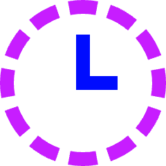 Time History Off Icon from Sharp Neon Set