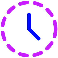 Time History Off Icon from Plump Neon Set