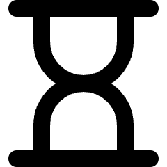 Time Hour Glass Icon from Micro Line Set