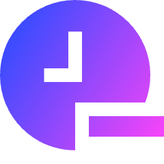 Time Less Reduce Icon from Sharp Gradient Set
