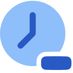 Time Less Reduce Icon from Plump Flat Set