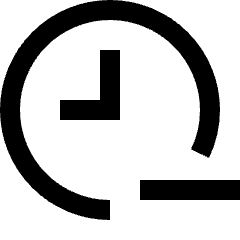Time Less Reduce Icon from Sharp Line Set