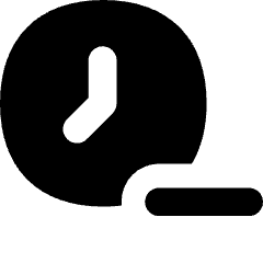 Time Less Reduce Icon from Flex Solid Set