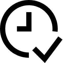 Time Schedule Set Icon from Sharp Line Set