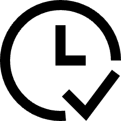 Time Schedule Set Icon from Sharp Line Set