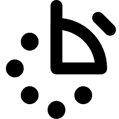 Time Stop Watch Quarter Icon from Micro Line Set