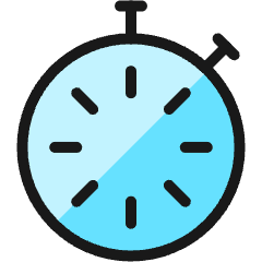 Time Stopwatch Icon from Ultimate Colors Set