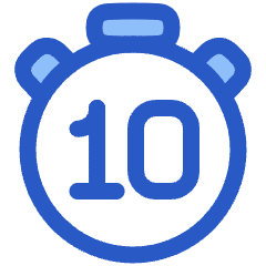 Timer 10 Seconds Icon from Plump Duo Set