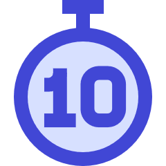 Timer 10 Seconds Icon from Sharp Duo Set