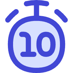 Timer 10 Seconds Icon from Flex Duo Set