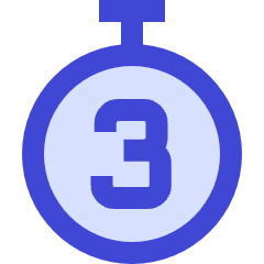 Timer 3 Seconds Icon from Sharp Duo Set