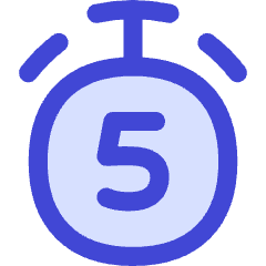 Timer 5 Seconds Icon from Flex Duo Set