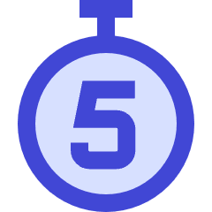 Timer 5 Seconds Icon from Sharp Duo Set