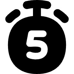 Timer 5 Seconds Icon from Flex Solid Set