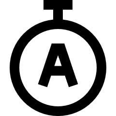 Timer Auto Icon from Sharp Line Set