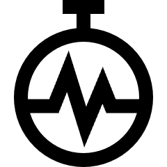 Timer Average Time Icon from Sharp Line Set