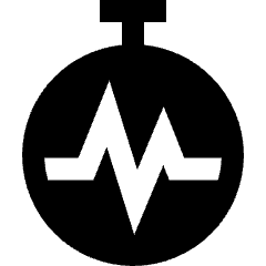 Timer Average Time Icon from Sharp Solid Set