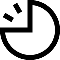 Timer Nine Icon from Sharp Line Set