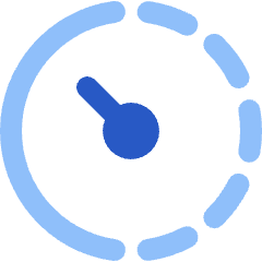 Timer Pace Average Icon from Plump Flat Set