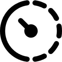 Timer Pace Average Icon from Plump Solid Set
