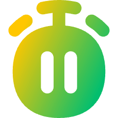 Timer Pause Icon from Flex Gradient Set