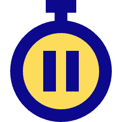 Timer Pause Icon from Sharp Pop Set