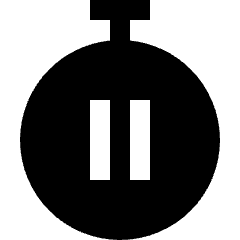 Timer Pause Icon from Sharp Solid Set