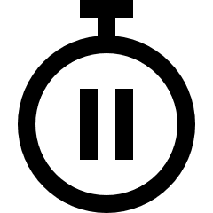 Timer Pause Icon from Sharp Line Set