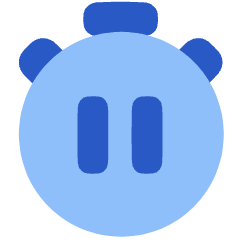Timer Pause Icon from Plump Flat Set