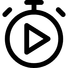 Timer Play Start Icon from Core Line Set