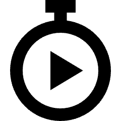 Timer Play Start Icon from Sharp Remix Set