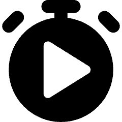 Timer Play Start Icon from Core Solid Set