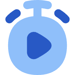 Timer Play Start Icon from Flex Flat Set